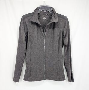 ALO Yoga Mesh Sleeve Women's Gray Athletic Jacket Medium Gym Athleisure Yoga